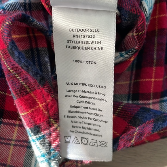 EDDIE BAUER Plaid Button Down Long Sleeve Shirts size XS 5/6 - Picture 11 of 14